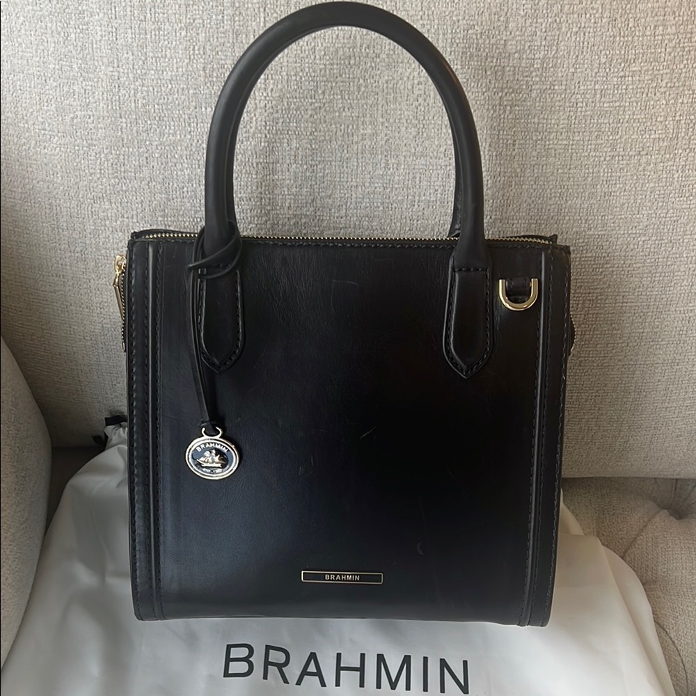 Brahmin Black Leather Women's Bag